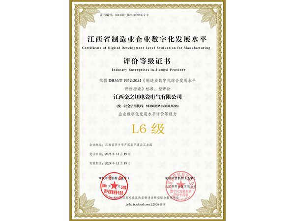 里程碑时刻！金之川电瓷数字化转型项目圆满收官，并成功通过L6级贯标认证